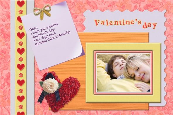 Love & Romantic templates photo templates Valentines Day Cards (8)